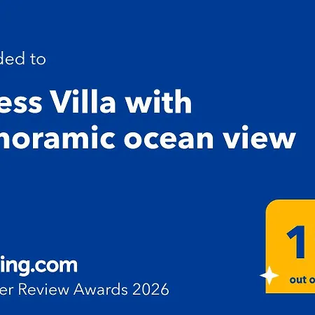 Axess With Panoramic Ocean View Villa